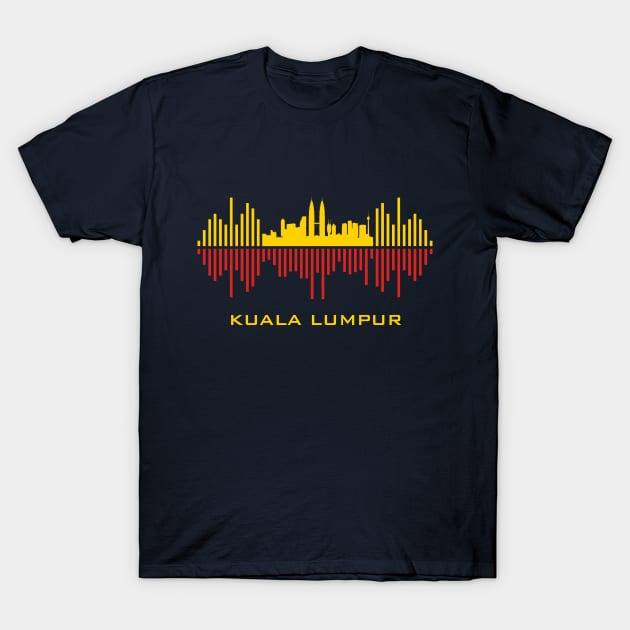 Kuala Lumpur Soundwave T-Shirt by blackcheetah